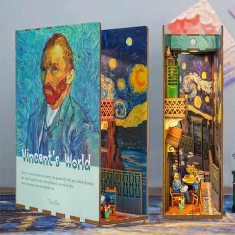 Van Gogh Temalı Kendin Yap Kitaplık Dekoru